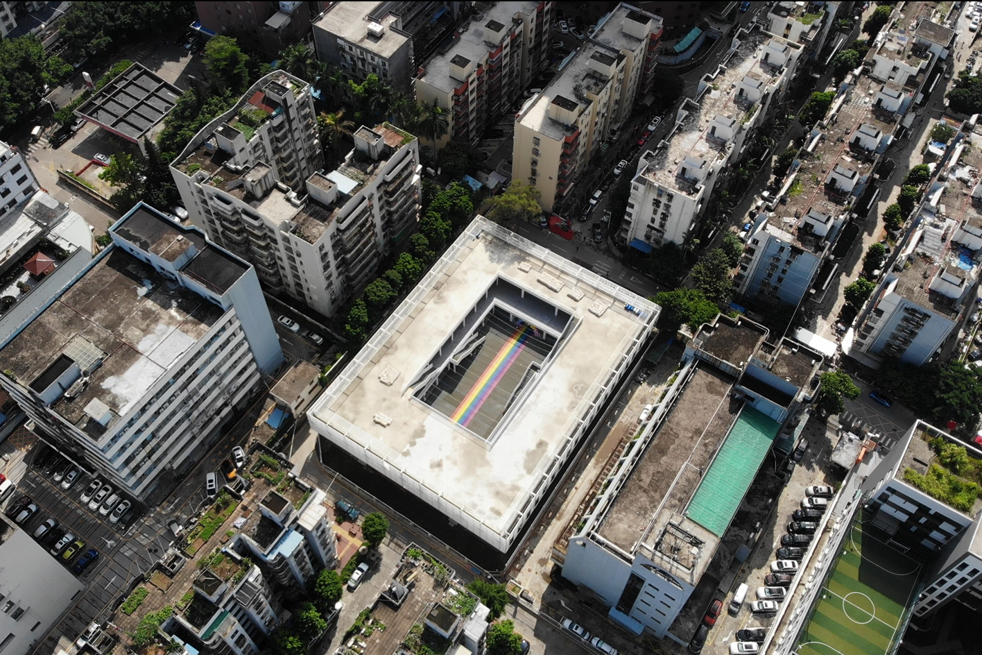 Happy Bay Campus of Cuibei Experimental Primary School aerial photo