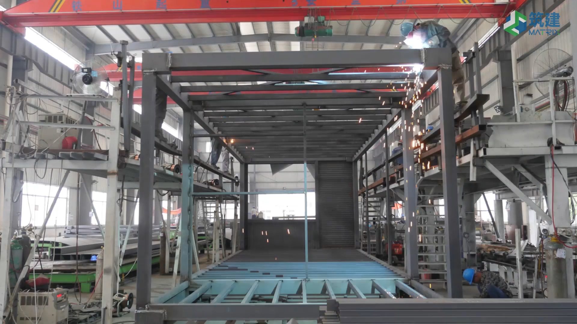steel structure production workshop